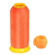 Polyester Embroidery Thread and Thread Spools Savers Kit, Orange Orange