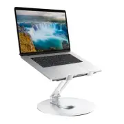 Swivel Laptop Stand for Desk Adjustable Height Aluminum Computer Stand with 3...