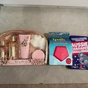 Gift bundle, body travel kit, and games. Maximize your gift with this bundle