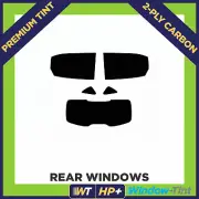 For MG ZS EV 2021+ Carbon Pre Cut Window Tint Rear 35% Light Premium 2-ply HP+