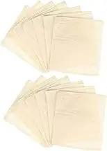 Ciieeo 50pcs Drawstring Strainer Bags Cheesecloth Bags for Spices and Broth Reusable Mesh Pouches for Cooking Easy to Clean and Practical