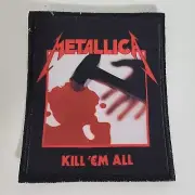 METALLICA Kill 'Em All SMALL PATCH Printed Band Logo