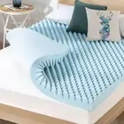 4 Inch Egg Crate Memory Foam Mattress Topper with Cooling Gel Infusion CertiP...