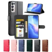 For Oppo Find X2 X3 Neo Lite Pro Reno 10 11 F 5G Wallet Case Leather Flip Cover