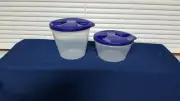 Tupperware Bowl Set Clear New!