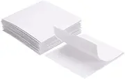 sourcing map 8set Hook and Loop Strips with Adhesive 4.3"x4.3" Double Sided Hook and Loop Tape Nylon Self Sticky Fastener for Home Office Car, White