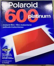 Polaroid 600 Platinum Instant Film Pack of 10 - New (old stock: expired 12/01)