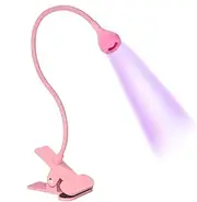 Filvczt Gooseneck Nail Lamp - Clamp LED Nail Lamp Gooseneck UV Light for Nails | Small USB Portable Manicure Dryer Nail Accessories for Home Salon, Fast and Even Curing