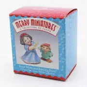 SNOW WHITE AND DANCING DWARF - Hallmark Merry Miniatures Fairy Tales - SEALED