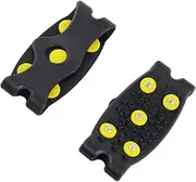 [GAROZATION] 1pair Silicone Ice Climbing Shoes Cover Non- Crampon Cleats for Enhanced Traction Snow Footwear Lightweight Flexible Design for Hiking Climbing