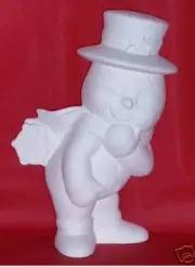Ceramic Bisque~~ Ready to Paint ~~ Snowman with Snow Flake