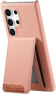 Case for Samsung Galaxy A25 Vertical Cards Wallet Stand Cover(for Samsung Galaxy A25/Pink)