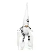 Snow Creek Gnome with Wood Nose White Beard, Arms and Floppy Legs, Plush,