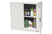 Stratco NEW 2 Door Half Height Metal Cabinet Office & Workshop Storage Organisation