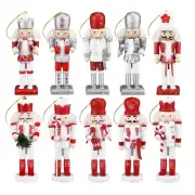 Decorative Nutcrackers Figurine Charm Christmas Theme 13cm Soldier Statues