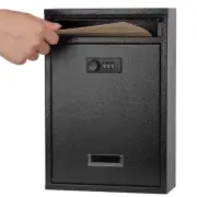 Locking Wall Mount Mailbox,mail Boxes Outdoor With Combination Locksec