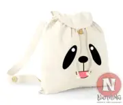 Puppy face backpack funny cute holiday school college organic cotton day bag