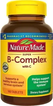 Nature Made Super B-Complex with Vitamin C, 140 Tablets 031604027186VL