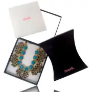 Avon Mark "Boho Brilliant" Necklace 16 1/2" Gold Tone w/ Turquoise, New in Box