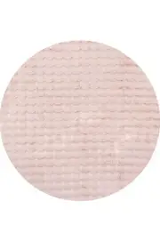 Bubble Blush Round Washable Rug by Rug Culture-100X100CM - ROUND