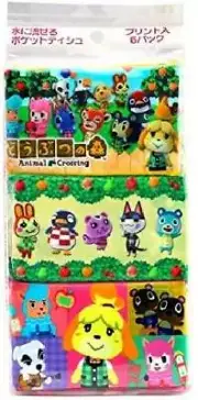 Dōbutsu no Mori Character Pocket Tissue Paper Mini Size 6 packs x 3