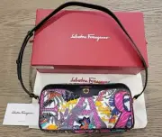 Salvatore Ferragamo Jungle Pink Cross Body Purse Bag New With Tags $575