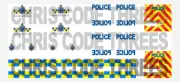 Code 3 Adhesive Vinyl Decal fit Oxford Diecast 1/76 van - Bedfordshire Police