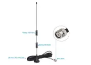 Radio Antenna Police Scanner Magnetic Base Mobile Scan VHF UHF Ham Uniden Shack