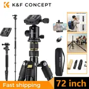 K&F Concept 72'' Camera Tripod Lightweight With Bluetooth Remote Control fr DSLR