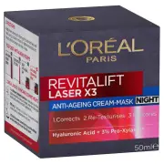 L'Oreal Paris Revitalift Laser X3 Anti-Ageing Night Cream-Mask 50ml