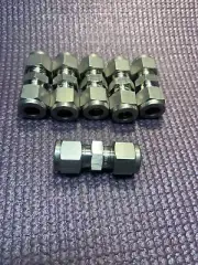 HAM-LET 3001608, 3/8" Tube O.D. Compression Union Tube, 6 Pack