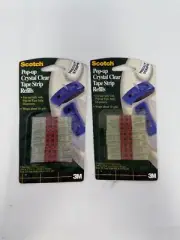 Scotch Pop-up Crystal Clear Pre-cut Tape Strip Refills Giftwrap