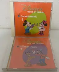 在飛比找Yahoo!奇摩拍賣優惠-寰宇迪士尼美語 Fun with words  橘版2片CD