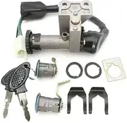 Ignition Switch for GY6 50cc 150cc Moped Scooter 4 Pin Plug Motorcycle Lock Ignition Switch Key Set Fit Motorcycle Ignition Switch Lock