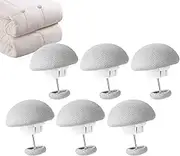 Quilt Cover Fixing Brackets, Compact Duvet Clips - 6 x Non-Slip Table Cloth Holders - Easy Installation - No Slip - Sheet Clips