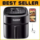 Versatile Brio 8Qt Air Fryer with Integrated Thermometer & Easy Cleanup Tech
