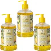 Saponificio Artigianale Fiorentino Lemon Hand Wash Bundle Set 3Pcs