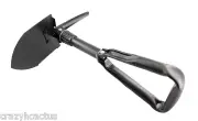 Mini Folding Shovel Pick Saw W/FREE CASE 18" Long Prospecting Camping Digging