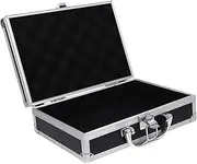 [LOLIPPYY] Aluminum Tool Box Storage Boxes for Men Compact Aluminum Case Locking Multi-Compartment