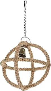 TOBBOMEY Bird Swing for Parrots Decorative Climbing Perch for Birdcage Hanging for Active Parakeets and Cockatiels Durable and Safe Material