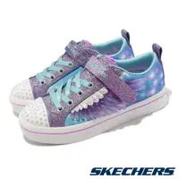 在飛比找PChome24h購物優惠-Skechers 休閒鞋 S Lights 童鞋 中童 藍紫
