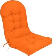 Whtkoph Rocking Chair Cushion Chaise Lounger Cushion Garden Indoor Outside Replacement Thicken Patio Cushion High Back Chair Cushion, Orange
