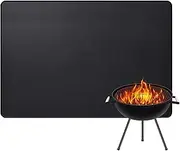 Qkbuza Fireplace Hearth Rugs Fireproof,Rectangle Hearth Pad Floor Guard for Wood Stove | Fire Resistant Rug for Decks, Lawn, Garden, Garage Floors, Yard, Camping