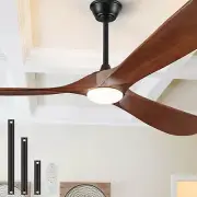 52" Ceiling Fans with Lights and Remote Control, Outdoor Ceiling Fan with Lights