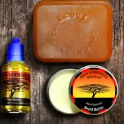 Beard Oil + Butter + Soap | Best Starter / Pro Kit Set | Natural Organic Balm