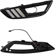 Foglights For Ford For Focus 3 MK3 2015 2016 2017 2018 Car LED Daytime Running Light Yellow Turn Signal Function DRL Fog Lamp Cover Fog Lights Assembly(White Yellow Blue)