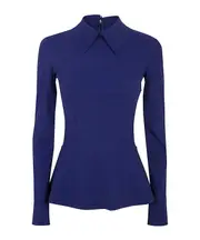 Chiara Boni La Petite Robe Asym Peplum Top IT40,IT44 IRIS