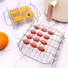DIY Bakeware Airfryer Rack Silver Air Fryer Holder Kitchen Supplies