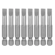 8pcs SL6.0 Slotted Screwdriver Bits 2" Long Magnetic Head Screw Driver Drill Bit