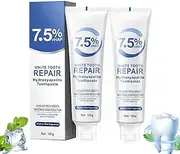 Hydroxyapatite Toothpaste, 7.5% Nano Hydroxyapatite Toothpastes for Enamel Protection and Tooth Strengthening, Gentle Mint, Fresh Breath, Daily Use for Oral Health, 4.23oz (2)